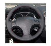 For Lexus For IS250 2015 Steering-Wheel Cover Wrap Auto Interior Car Steering Wheel Cover Braid Artificial Leather Wheel Sleeve Protector(Black Thread)