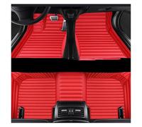 For Lexus For LX 2016-2020 2007-2015 For UX UX250h 2018-2022 Interior Carpet Striped Pu Leather Customized 5D Car Floor Mat(Red 5 Seat,For UX250h 2018-2022)