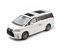 For Lexus LM300 1:18 Metal Car Model Home Fashion Decoration Birthday Gift(White)