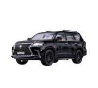 For Lexus LX570 SUV SUV 1:18 Metal Car Model Home Fashion Decoration Birthday Gift(Black)