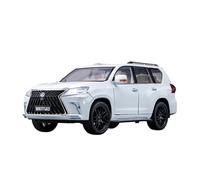 For Lexus LX570 SUV SUV 1:18 Metal Car Model Home Fashion Decoration Birthday Gift(White)