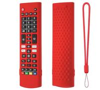 for LG TV Remotes Case, Silicone Remote Cover Protective Sleeve for LG AKB75095307 AKB75375604 AKB74915305 AKB75095302 AKB73715601 AKB Series TV Stick Anti-Slip Cover with Lanyard (Red)