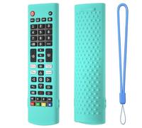 for LG TV Remotes Case, Silicone Remote Cover Protective Sleeve for LG AKB75095307 AKB75375604 AKB74915305 AKB75095302 AKB73715601 AKB Series TV Stick Anti-Slip Cover with Lanyard (Mint Green)