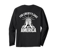 For Liberty's Sake WTF America Disappointed Miss Liberty Long Sleeve T-Shirt
