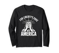For Liberty's Sake WTF America Disappointed Miss Liberty Long Sleeve T-Shirt