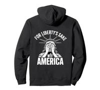 For Liberty's Sake WTF America Disappointed Miss Liberty Pullover Hoodie