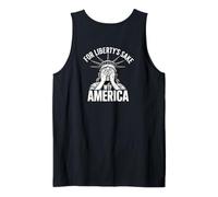 For Liberty's Sake WTF America Disappointed Miss Liberty Tank Top