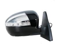 For Lifan X60 2011-2014 Wing Door Side Mirror Assembly Assy Rearview Mirror Cover Frame Glass Lens Turn Signal Light Lamp Reverse Mirror Assembly(Black right)