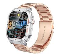 for LIGE K57 Smart Watch Bands, Stainless Steel Metal Replacement Straps Compatible with LIGE K57 Smartwatch military 1.96 inches/KACLUT K57/ESFOE K57/Amazpro 1.96" Watch/SUNKTA LaNikar GaWear EIGIIS