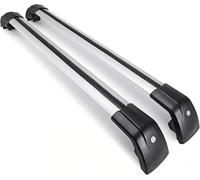 For lincoln for cross Bar Roof Rail Rack Lockable Cargo for carrier for kayak(Black Silver)