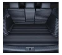 For Lincoln For Navigator 2018-2022 For Aviator For Corsair 2020-2022 Striped Leather Full Coverage Trunk Mat Interior Accessories Car Boot Mats(Black,Type C)