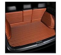 For Lincoln For Navigator For Aviator For Corsair 2020 2021 2022 Striped Leather Custom Full Coverage Car Trunk Mat Full Coverage Boot Protector(Brown)