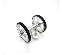 for Lite-pro Bike Double Roller Rear Wheels Replacement for Brom-pton Wheel 60mm Mudguard Easy Double Wheel(Silver)