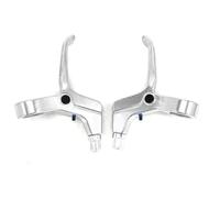 For Lite-pro Children's bicycle V Brake Lever 22.2mm Aluminum Alloy Kids Bike for BYA412 Folding Bike Brake Levers Silver Black(Silver)