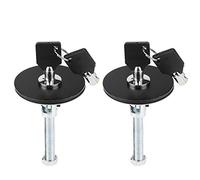 for Locking Aero Hood Latch Kit - Car Hood Lock Pin, Aluminum Alloy Universal Engine Hood Lock Key Pin Kit(Black)