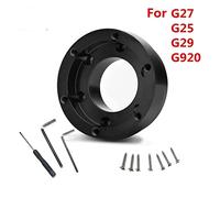 For Logitech G29 G920 G923 13 Inch Steering Wheel Adapter Plate 70mm Pcd Racing Car Game Modification (Black)