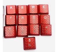 for Logitech G915TKL G913 Mechanical Keyboard Ultrathin RGB Backlit Nonslip Computer Sports keycap G915 G815 G813 Texture Game 13 keycaps, red