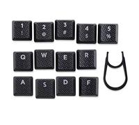 for Logitech G915TKL G913 Mechanical Keyboard Ultrathin RGB Backlit Nonslip Computer Sports keycap G915 G815 G813 Texture Game 13 keycaps (Black)