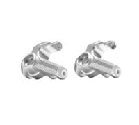 For Losi For LMT 1/8 Aluminum Front Knuckle Arm Spindle Set RC Car Solid Axle Monster Truck Upgrade Accessories Replace Parts RC Car Steering Knuckle(Silver)
