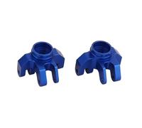 For Losi For Mini For LMT 1/18 Aluminum Alloy Steering Knuckle Metal Brushed Monster Truck Upgrade Parts RC Car Steering Knuckle(Blue)