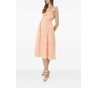 For Love And Lemons ruffled cut-out midi dress - Orange S