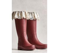 For Love & Lemons for Free People Brigitta Rain Boots Shoe at Free People in Russet, Size: EU 40 - female