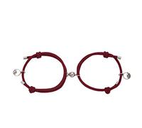 For Lovers Solemn Of Suction Love Alloy Bracelet A The Bracelets Hoop Earrings with Charms (Watermelon Red, One Size)