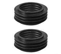 for Low Level Flush Pipe Rubber Cone Seal 60x42x25mm Black for 40mm Concealed Bend 119.668.00.1, 2-Pack
