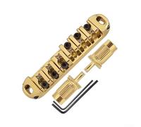 For LP Electric Guitar Roller Saddle Bridge TaiFor LPiece Ideal for Seamless Upgrades with Adjustments (Gold)