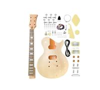 For LP Electric Guitar Semi-finished Set DIY Electric Guitar Hand-painted Hand-assembled Electric Guitar Body And Neck Guitar Body Kit (Color : Solid wood)