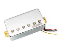 For LP Style Electric Guitar Series Classic Tone Ceramic Covered Humbucker Neck Bridge Pickup Electric Guitar Parts Pickup(Bridge Chrome)