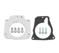 For Ls Drive By Wire Throttle Body Adapter Kit Compatible With Ls3 4 Bolt Intake And Ls1 3 Bolt Tb Up To 75mm Silver Aluminum Alloy Construction For Enhanced Engine Performance And Easy Installation