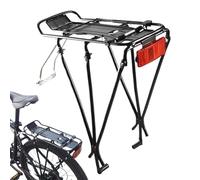 for Luggage Bicycle - Lamb Rack Frame, Reflective Rear Carrier | Adjustable Aluminium Seat Load , Heavy Duty Support for Trans Grocery