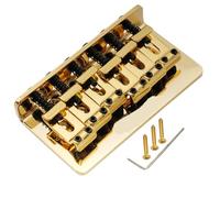 For M Series 52.5mm Hardtail Fixed Bridge Vintage Bent Saddle For ST Tele Style Electric Guitar(Gold)
