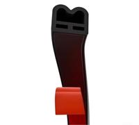 for m-type Silicone Door Seal 6M Noise Reducing for m-type(Brown 9 * 2mm) | Three-chamber design, reduces noise significantly, M-shape profile, fits gaps 0-28mm, easy trim