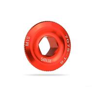 for m10 Crank Fixing Bolt Cover 7075 Aluminum Alloy Black for(Red M18)