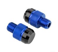 For M10 Mirror Hole Cap Motorcycle CNC Aluminium Right Hand Thread Black CNC Aluminium Rear View Mirror Cover for M10 Thread Screw Connection Motorcycle Hole Plug for M10 for Mirror Mounting Simple