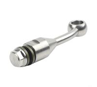 for m10 Motorcycle Brake Line Extension Adapter Steel for m10 | Precision for m10 threading, secure fit, prevents leaks, silver finish, for durable metal construction