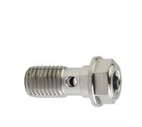 for m10 x 1.25 Banjo Bolt Stainless Steel for Hydraulic Brake Lines - Single Hole Fitting 27.3mm Length for Honda for kawasaki for suzuki Motorcycles