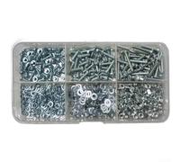 for m3 for phillips Machine Screw Set, 304 Steel, Nuts & Washers Included(B)