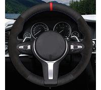 For M4 M5 M6 F87 M2 F80 M3 F82 F12 F13 F85 X5 F86 X6 F33 F30 DIY Genuine Leather Suede Car Steering Wheel Cover Auto Accessories Styling(Style 4)