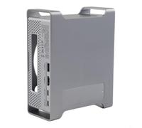for mac for mini Stand with Built-in for nvme SSD Enclosure 9-in-1 for Docking Station for usb-c Hub for sd Reader for M2 M1 Models Silver