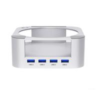 For Mac Mini Aluminum Docking Station with USB 3 0 Connectivity Enhancing Productivity with Convenient Startup Feature