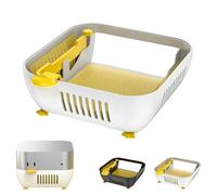 For Mac mini M4 Pro Dock Stand - Front Power Button Access, Cooling ABS Stand with Anti-Dust, Anti-Slip Design for Airflow & Desk Organization - Essential for Mac mini M4 Accessories (White)