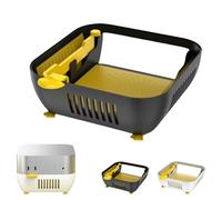 For Mac mini M4 Pro Dock Stand - Front Power Button Access, Cooling ABS Stand with Anti-Dust, Anti-Slip Design for Airflow & Desk Organization - Essential for Mac mini M4 Accessories (Black)