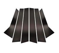 For Macan 2014-2022 6Pcs Gloss Black Pillar Posts Trim Cover Car Weather Stripping