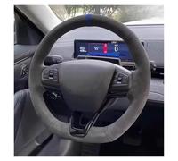 For Mach-E 2021-2024 Car Steering Wheel Cover | Wheel Protector Cover Hand-stitched Non-slip Leather Car Steering Wheel Cover(Pu)