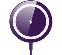 for Mag-Safe Charger, Magnetic Wireless Charger Made for iPhone 17/17 Pro/17 Pro Max/Air/16/15/14/13/12 Series, Mag Safe Charging Pad for AirPods Pro 3 2 (Purple)