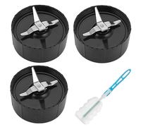 for Magic Bullet Cross Blade, Blade Replacement Parts with Gaskets for Magic Bullet 1001 Blender Mixer Food Processor, Pack of 3