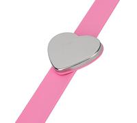 for Magnetic, for Beauty Salon, Pink Heart Shape Silicone Ring Slap Bracelet